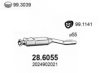 MERCE 2024902021 Middle Silencer